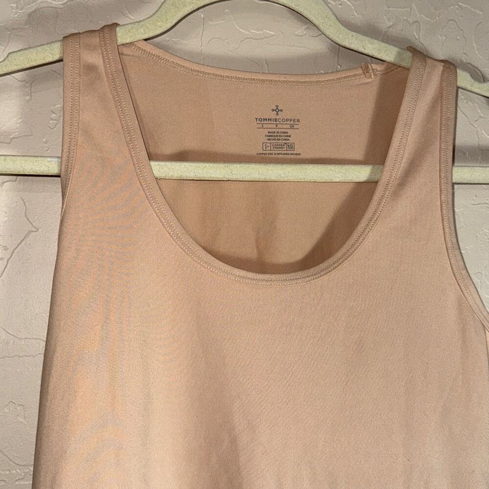 Tommie Copper women's infrared compression support tank top in a nude color - Picture 3 of 5